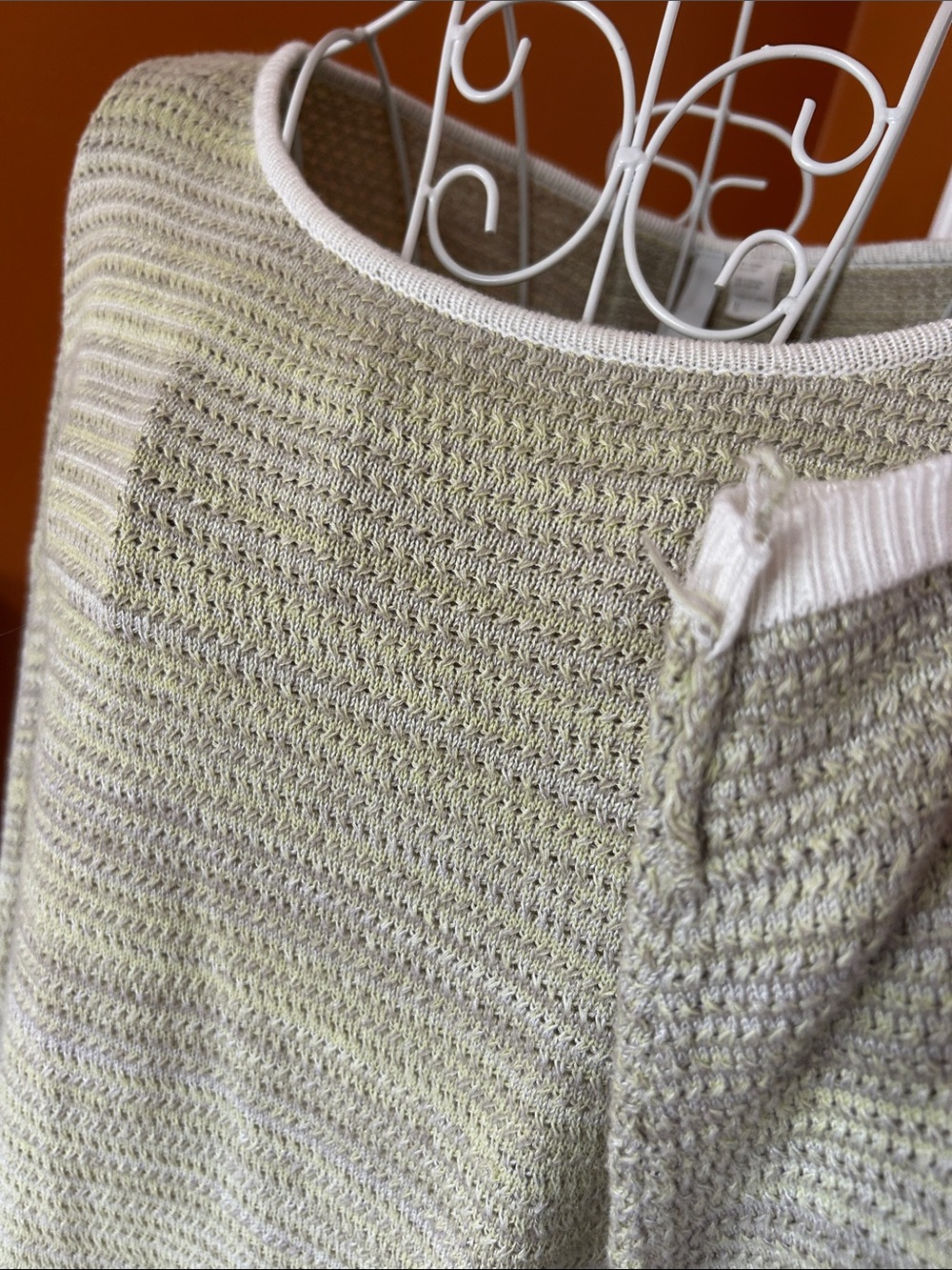 Element Knit Lightweight Sweater Size Large Cozy Summer Evening Green Gray - Picture 5 of 11